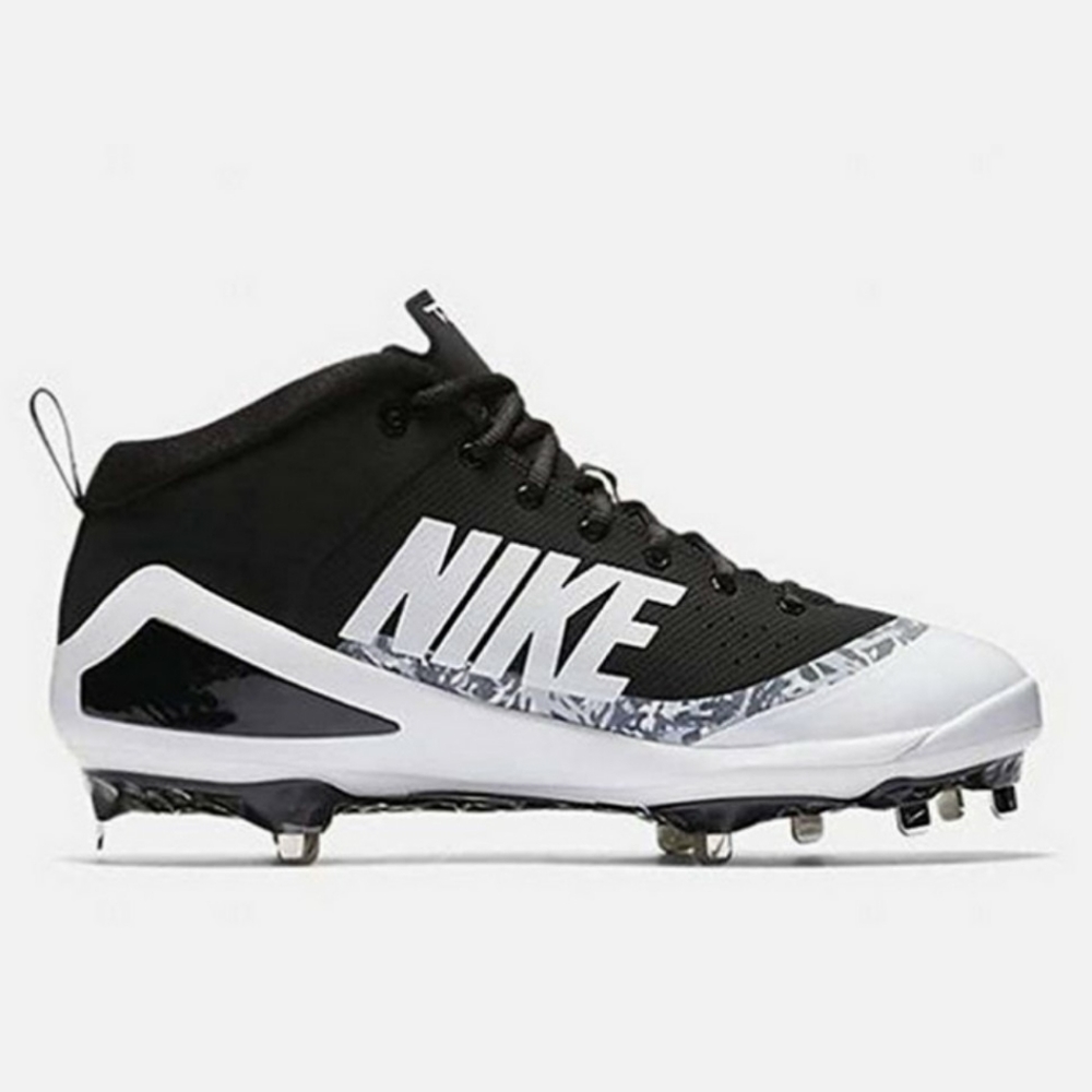 NIKE Force Zoom Trout 4 Black Baseball clea - Picture 2 of 3